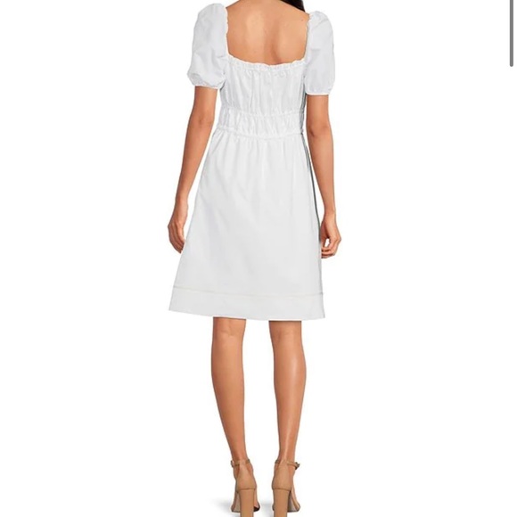 LDT
Claire Square Neck Smocked Short Puffed Sleeve Drawstring Front Dress - Picture 2 of 12